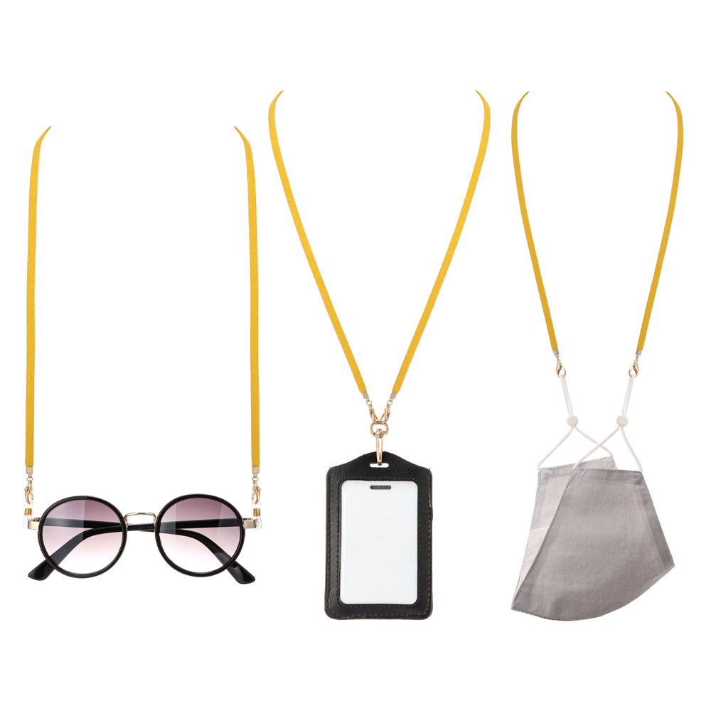 28" Suede ID Card and Glass Holder Strap - Image 2