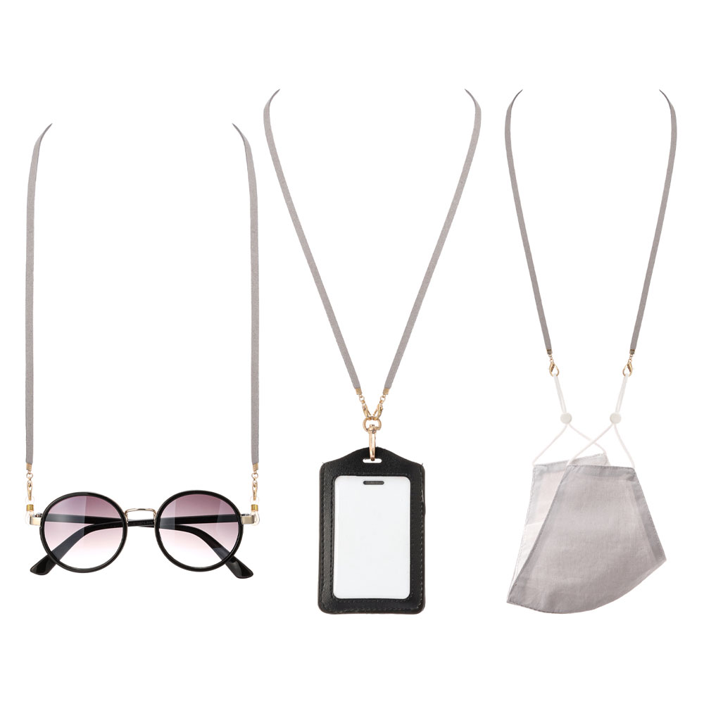 28" Suede ID Card and Glass Holder Strap - Image 2