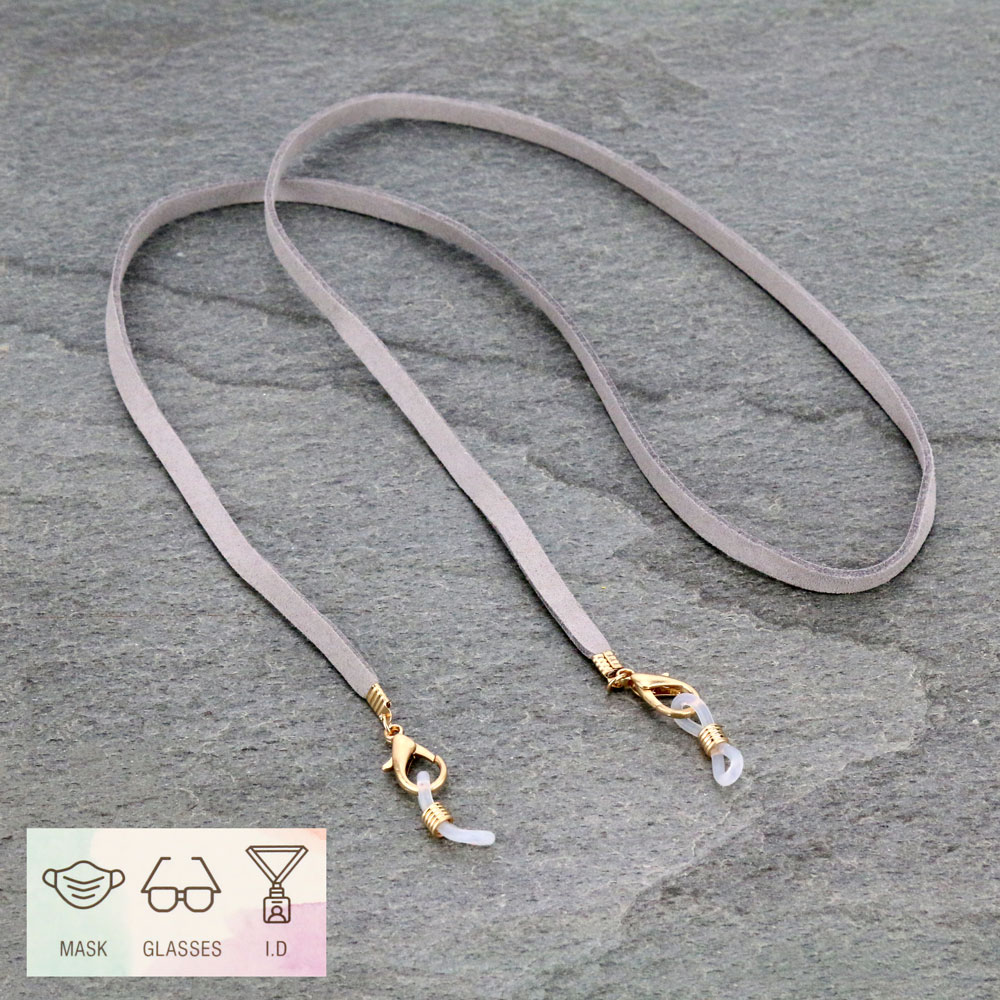 28" Suede ID Card and Glass Holder Strap