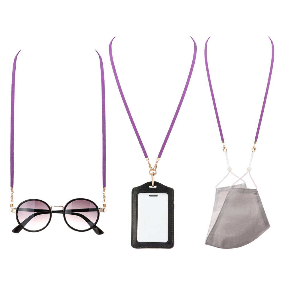 28" Suede ID Card and Glass Holder Strap - Image 2