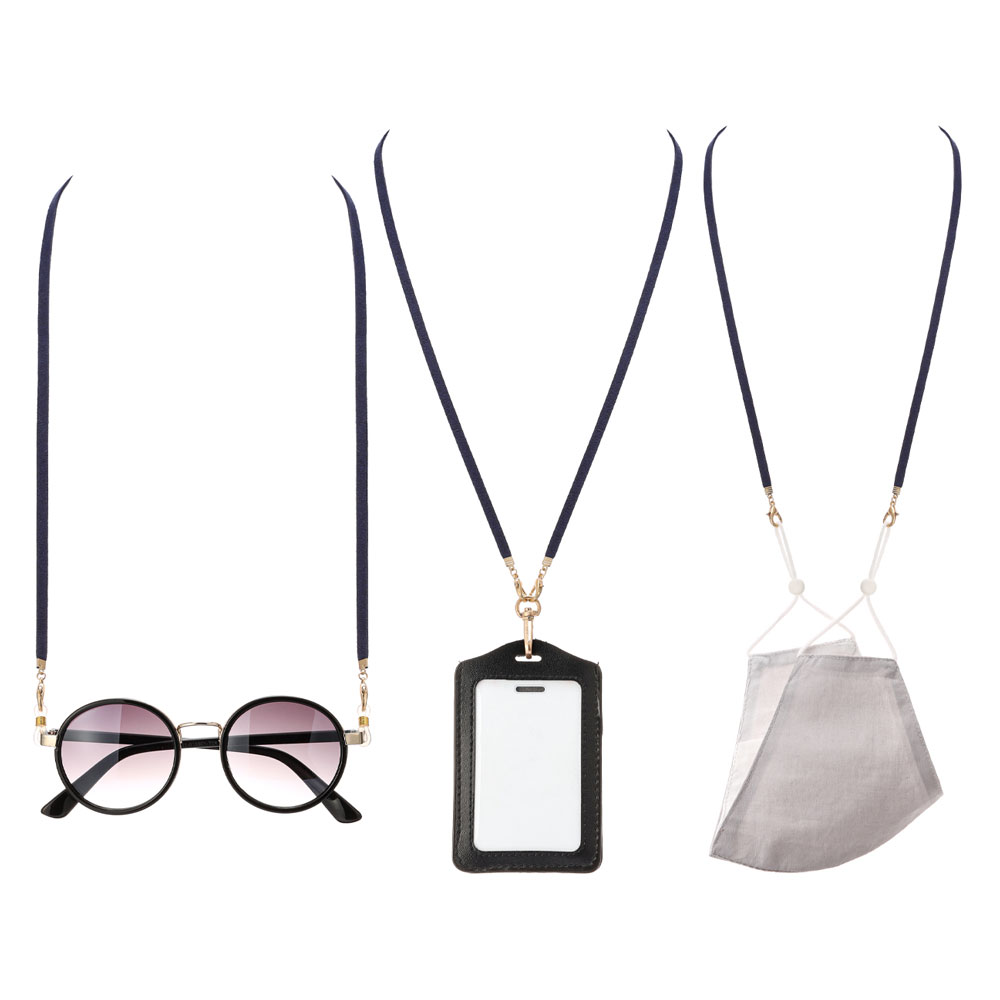 28" Suede ID Card and Glass Holder Strap - Image 2