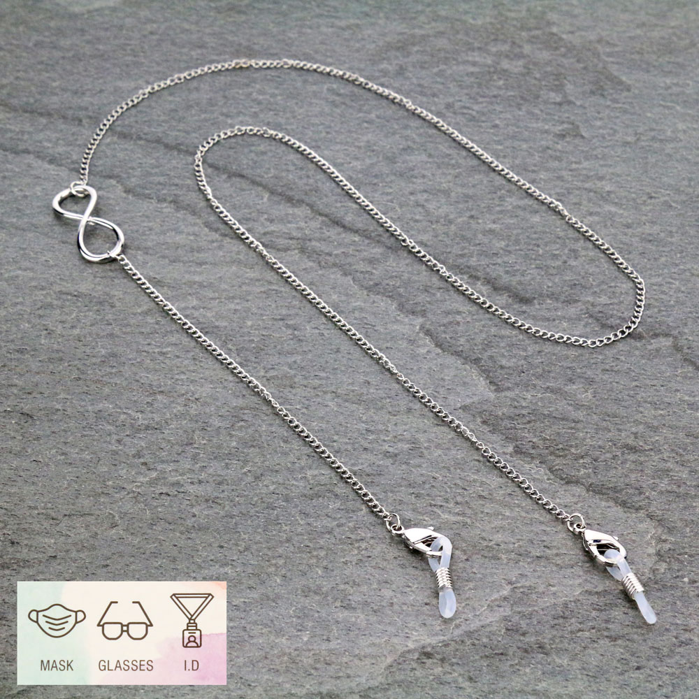 28" Infinity Charm ID Card and Glass Holder Strap