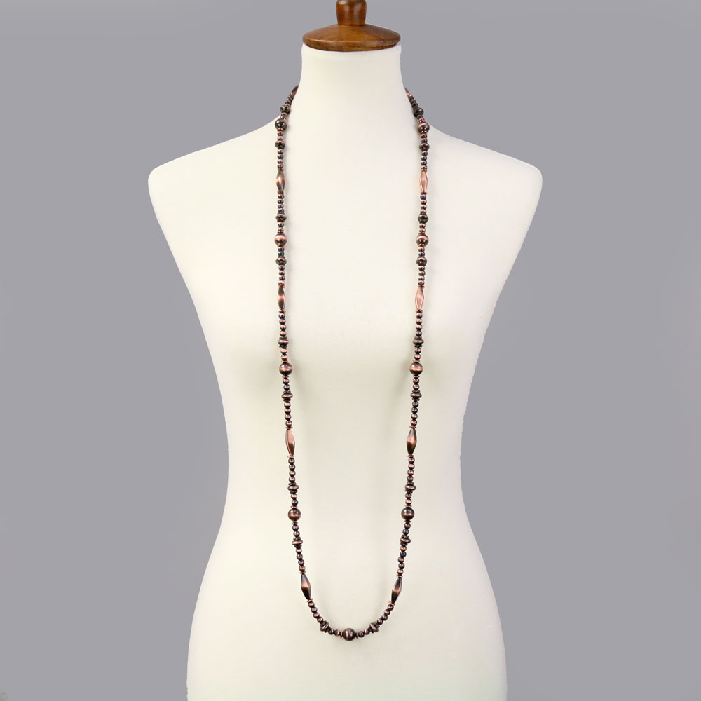 Navajo Style Pearl 48" Long Necklace - Image 2