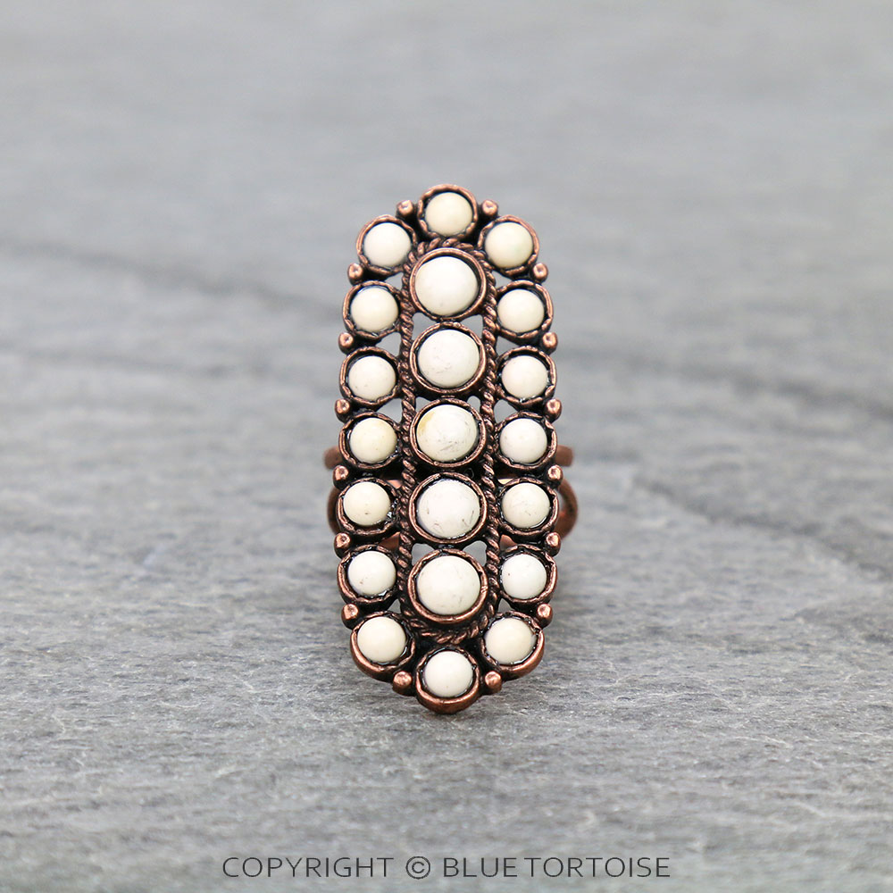 Western Design Stone Cuff Ring