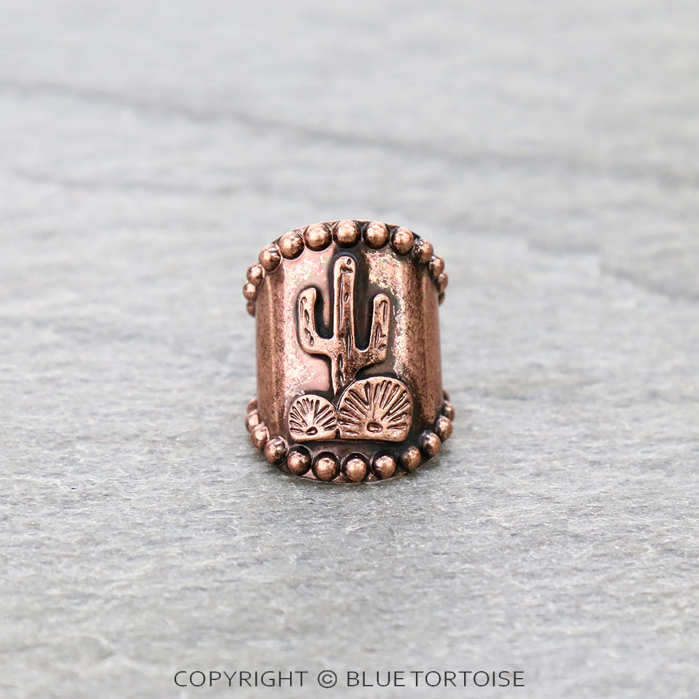 Western Design Cactus Cuff Ring