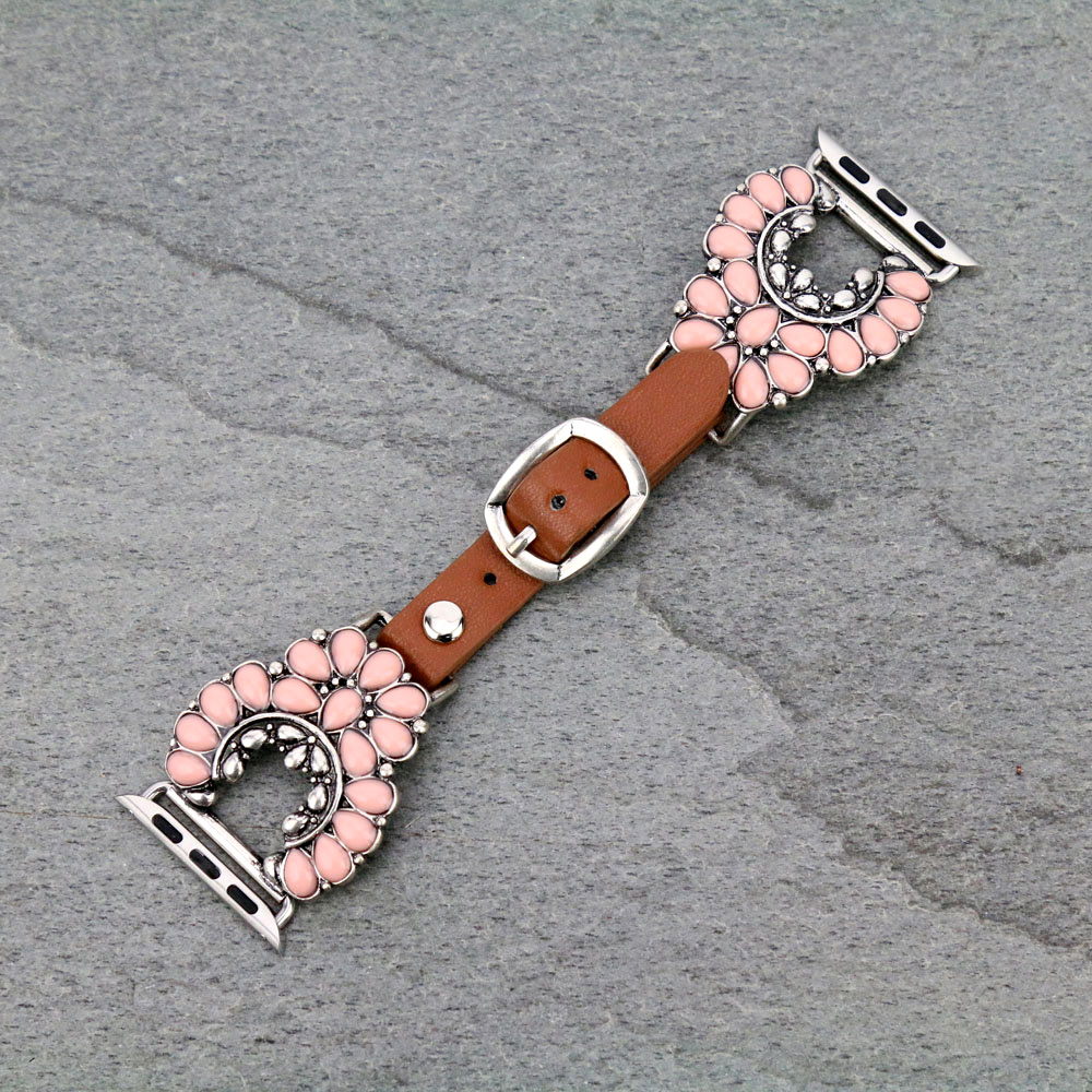 Large Western Squash Blossom Apple Watch Band