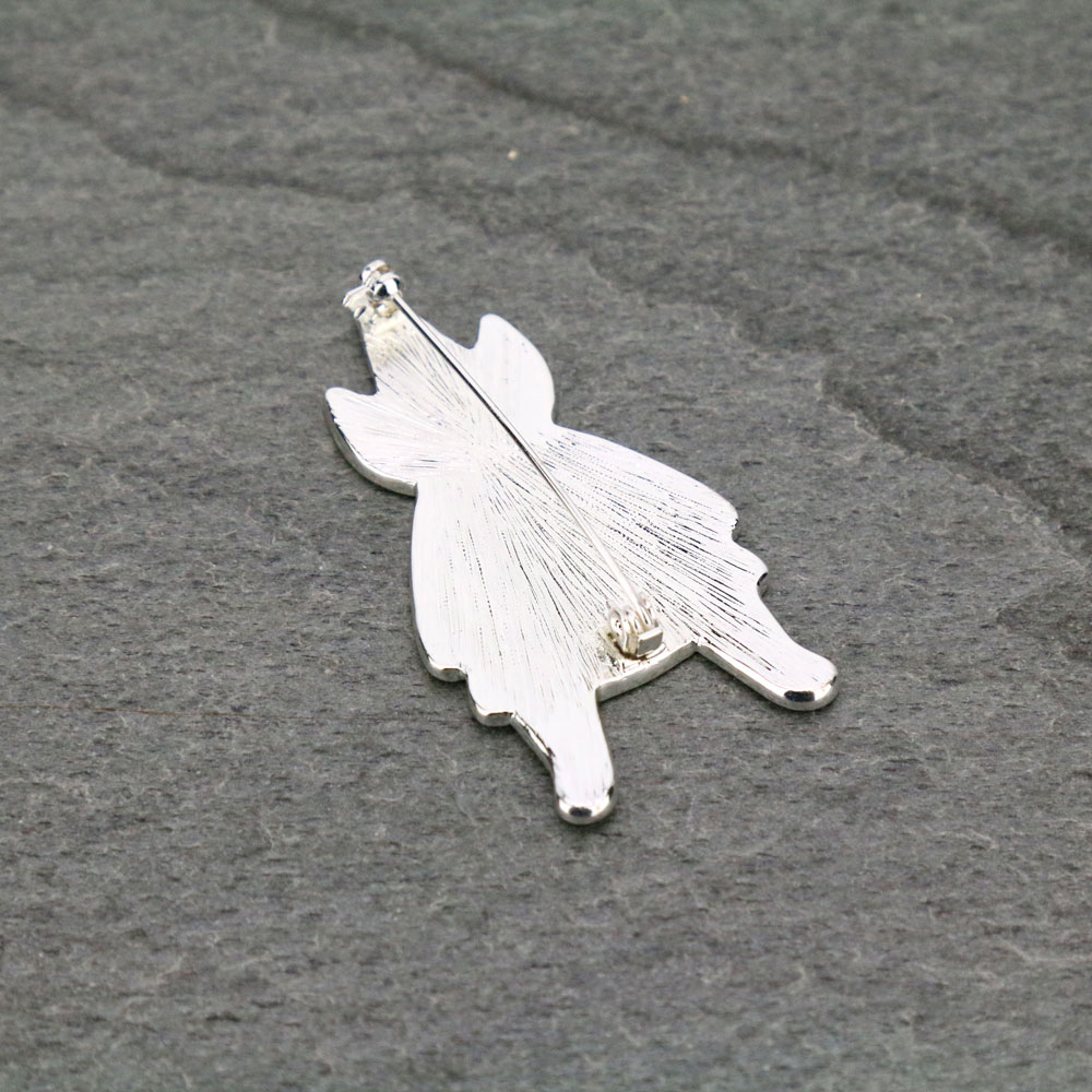 Christmas Glitter Epoxy Cat Santa Brooch Pin - Image 2