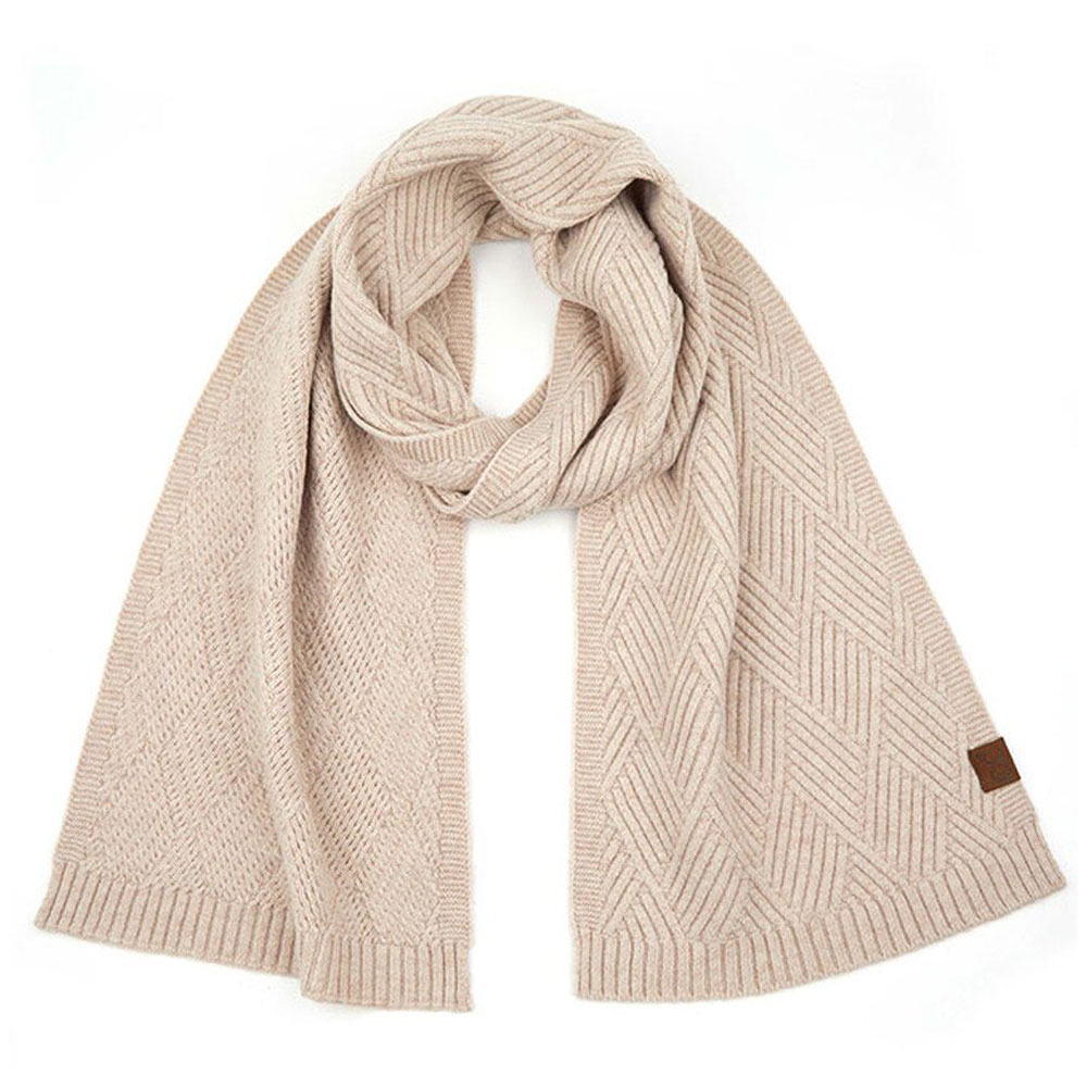 C.C Diagonal Stripes Criss Cross Pattern Scarf