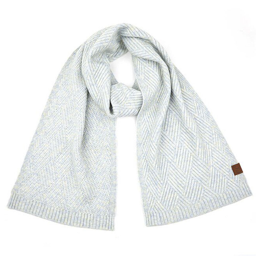 C.C Diagonal Stripes Criss Cross Pattern Scarf