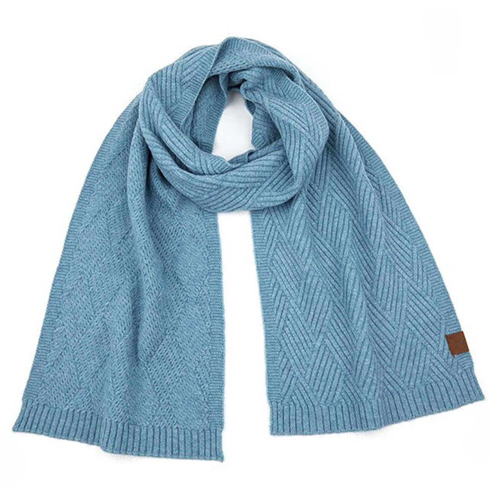 C.C Diagonal Stripes Criss Cross Pattern Scarf