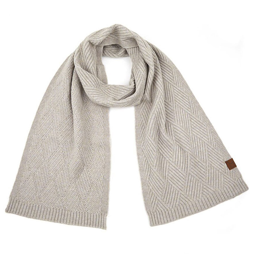 C.C Diagonal Stripes Criss Cross Pattern Scarf