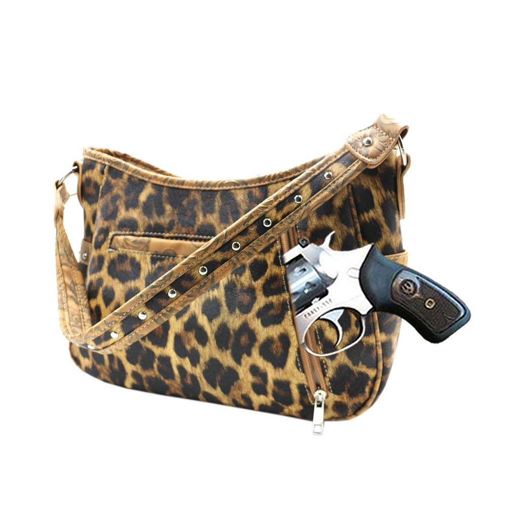 Western Turquoise Accent with Faux Leather Shoulder Bag - Image 2