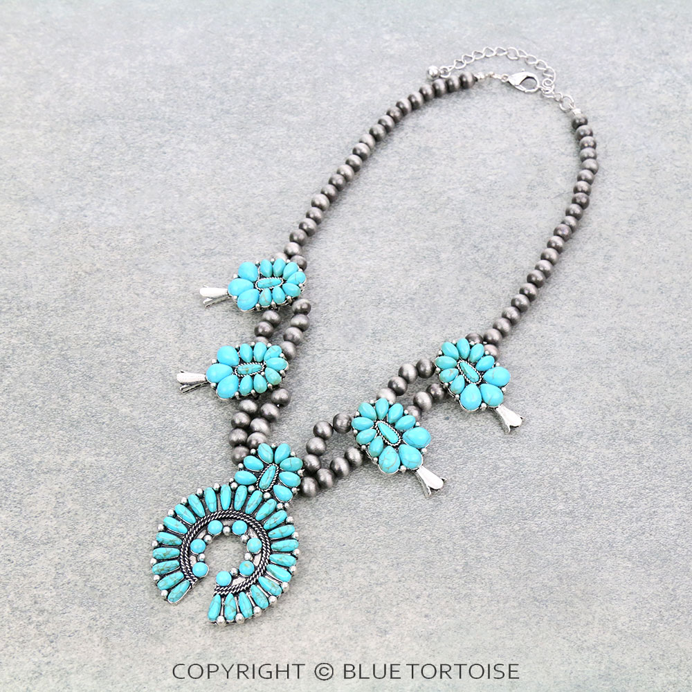Western Squash Blossom Necklace