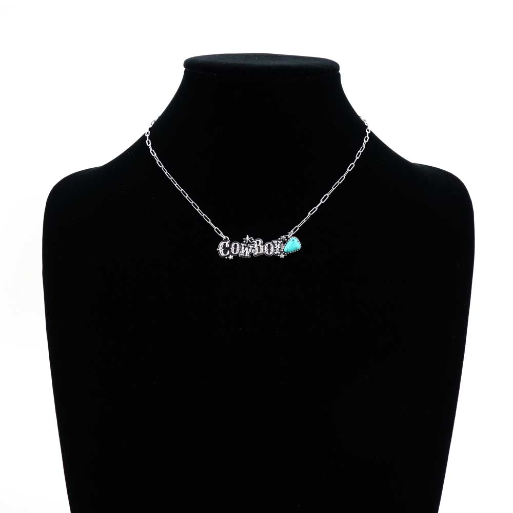 "COWBOY" Casting with Stone Necklace - Image 2