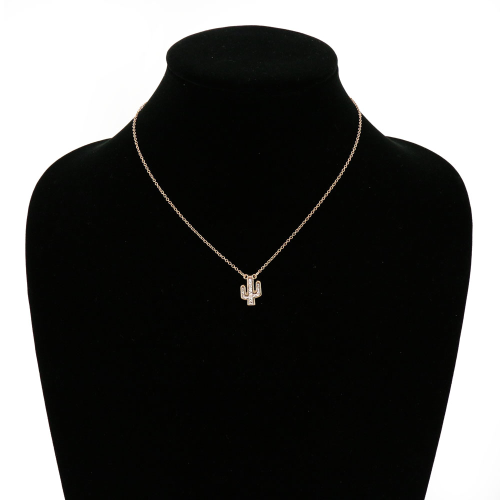 Cactus Druzy Stone Necklace - Image 2