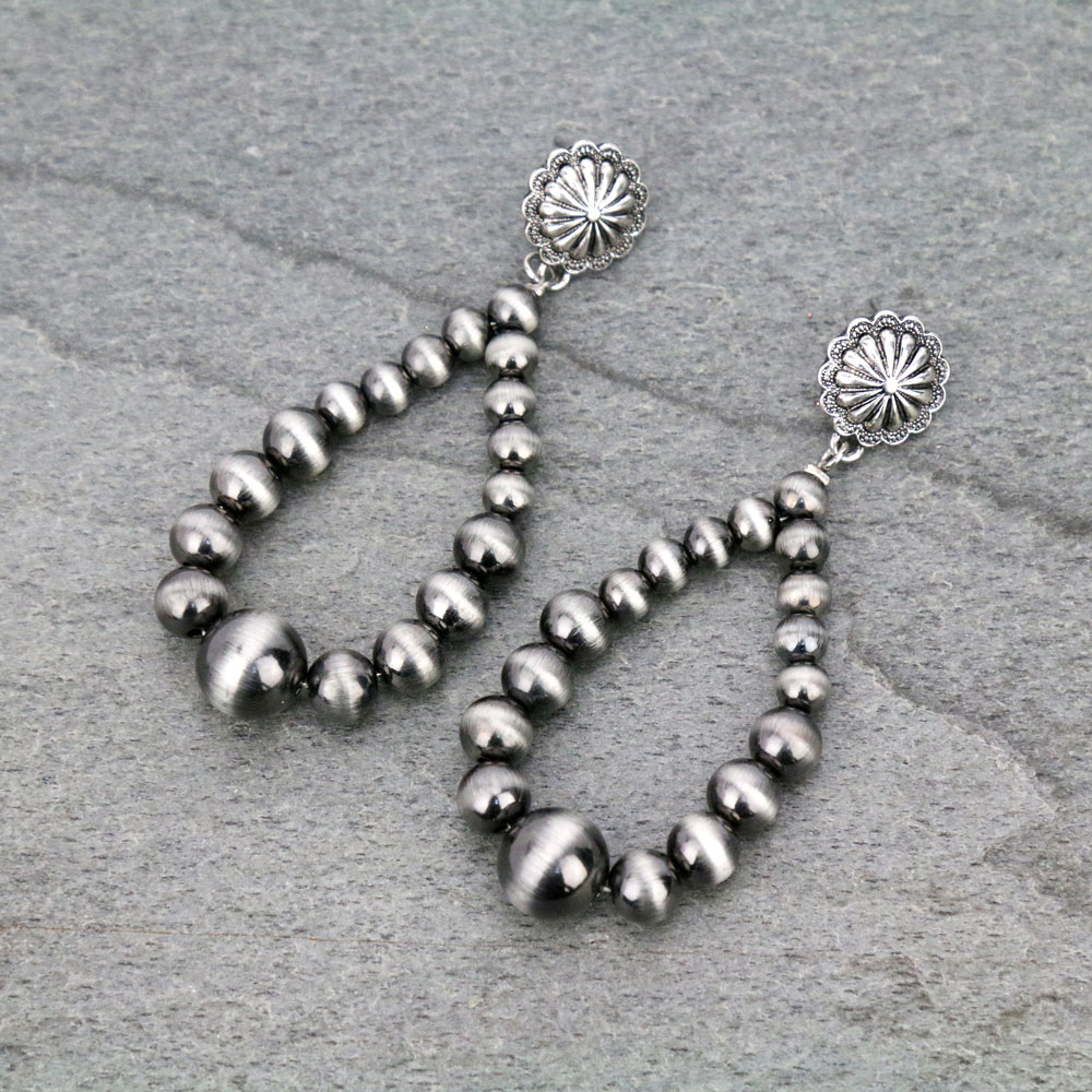 Navajo Style Bead Stud Earrings