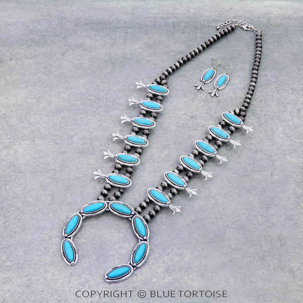 Western Squash Blossom Necklace Set