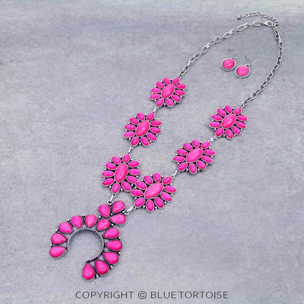 Statement Squash Blossom Necklace Set