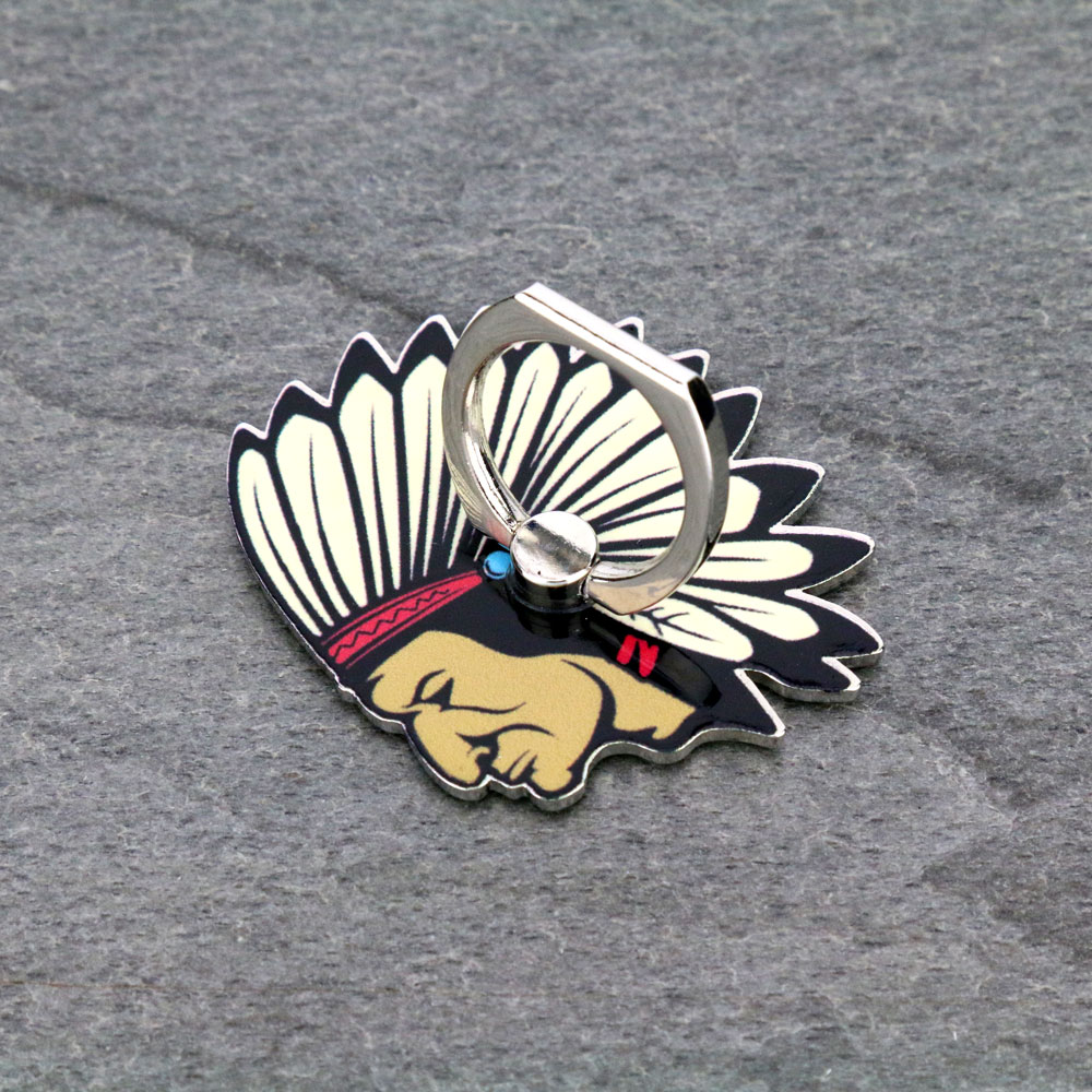 Indian Chief Cell Phone Finger Grip Adhesive Charm - Image 2