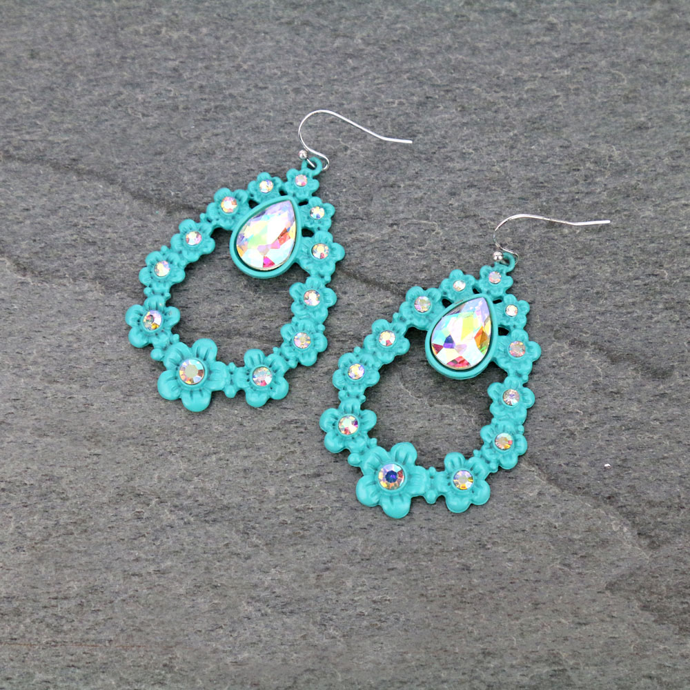 Casting Teardrop Dangle Earrings