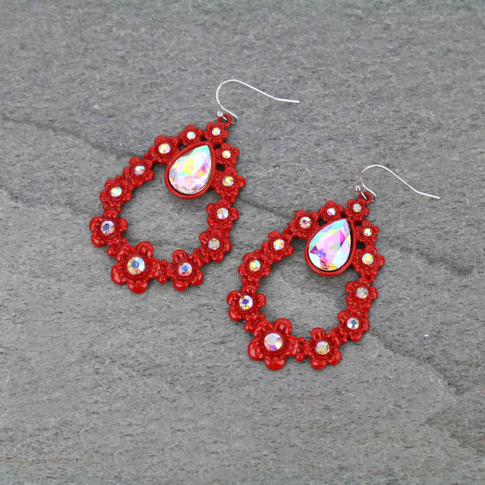 Casting Teardrop Dangle Earrings