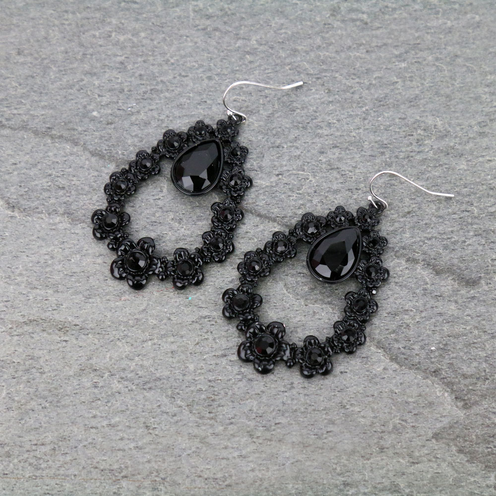 Casting Teardrop Dangle Earrings