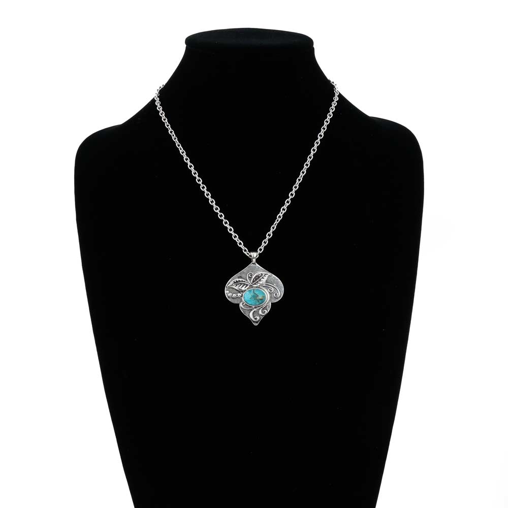 Western Flower Hand Stone Necklace - Image 2