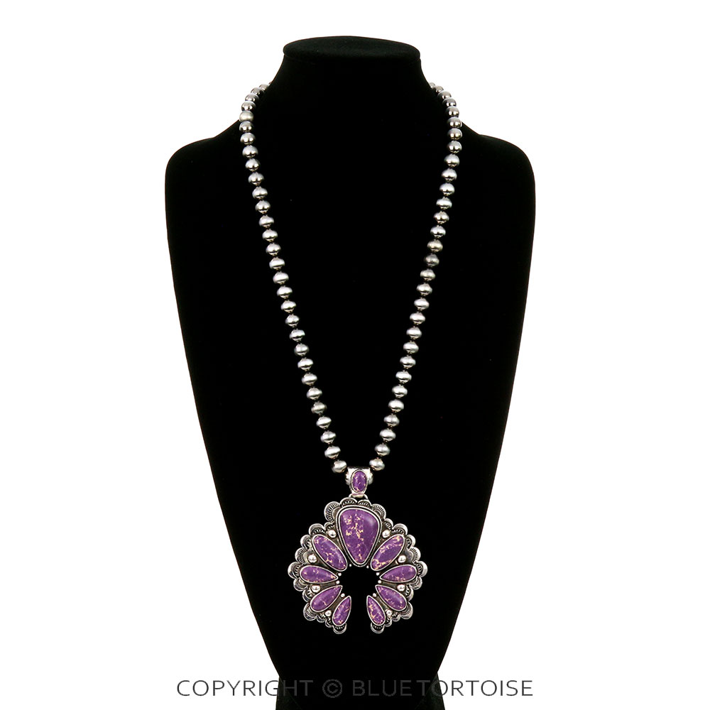 Western Squash Blossom Pendant Necklace - Image 2