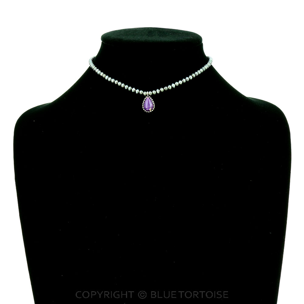 4mm Navajo Style Stone Choker Necklace - Image 2