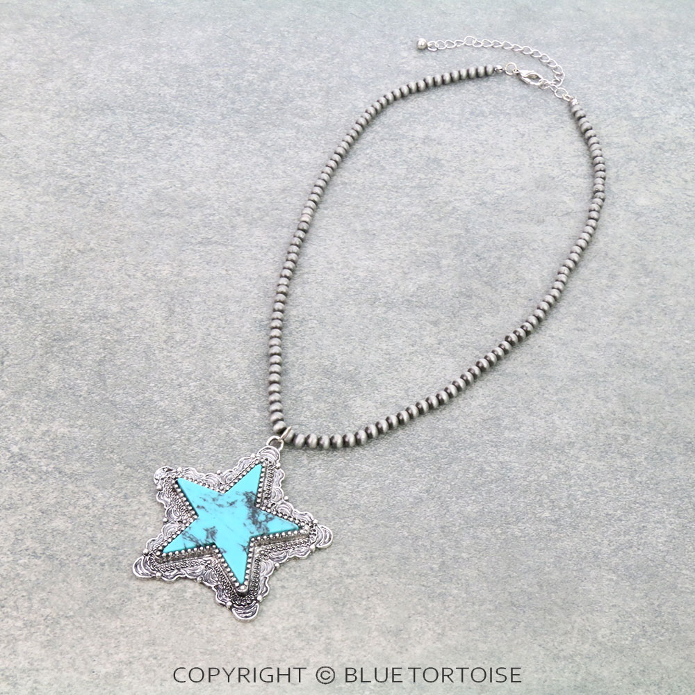 Star Stone Pendant Necklace
