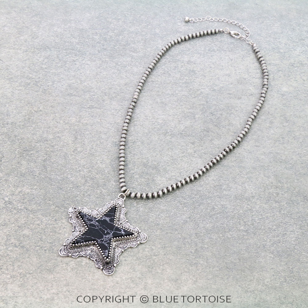Star Stone Pendant Necklace