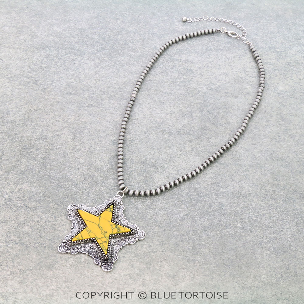 Star Stone Pendant Necklace