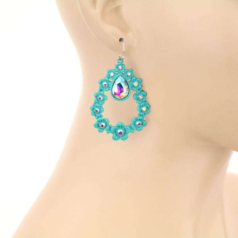 Casting Teardrop Dangle Earrings - Image 2