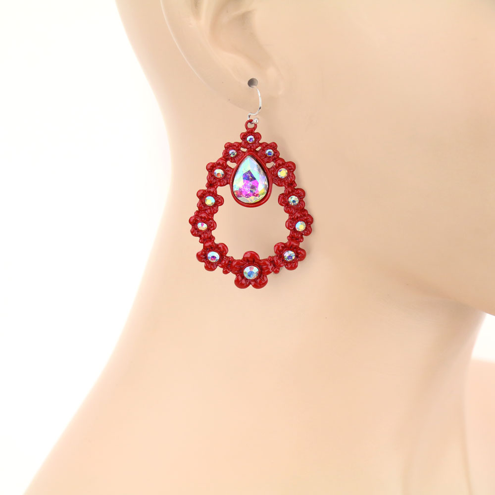 Casting Teardrop Dangle Earrings - Image 2