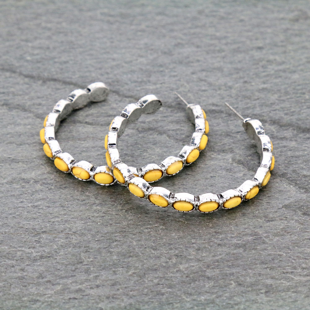 Western TQ Semi Hoop Earrings