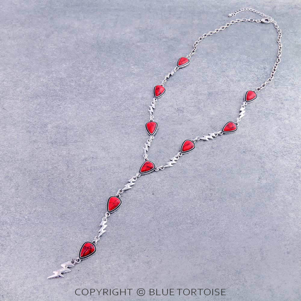 Thunder Stone Y Necklace