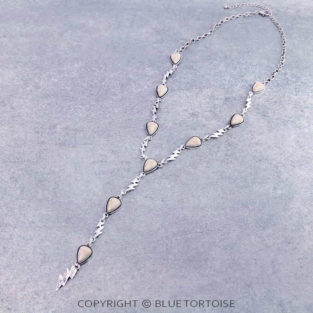 Thunder Stone Y Necklace