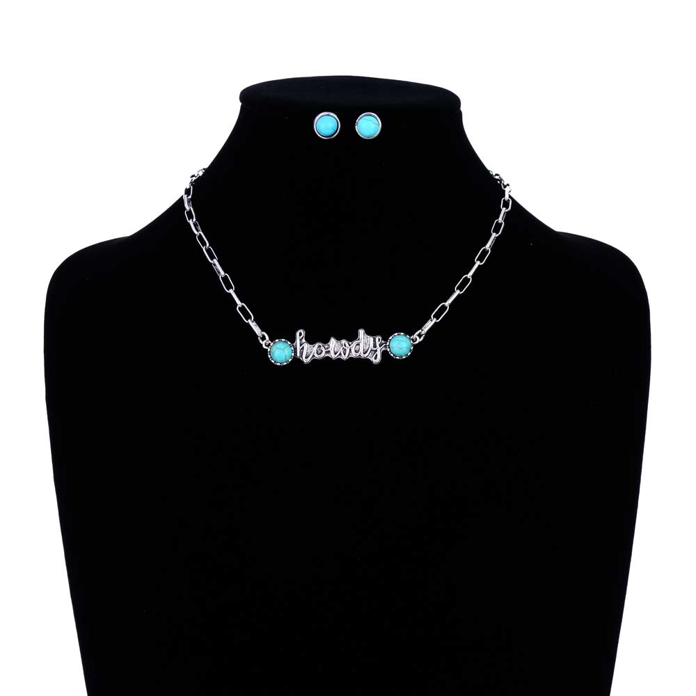 Western "Howdy" TQ Necklace Set - Image 2