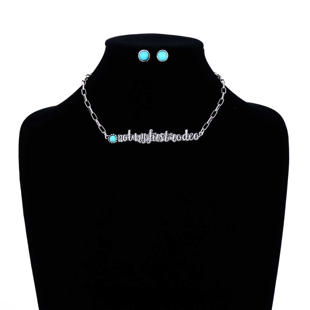 Western "Not My First Rodeo" TQ Necklace Set - Image 2