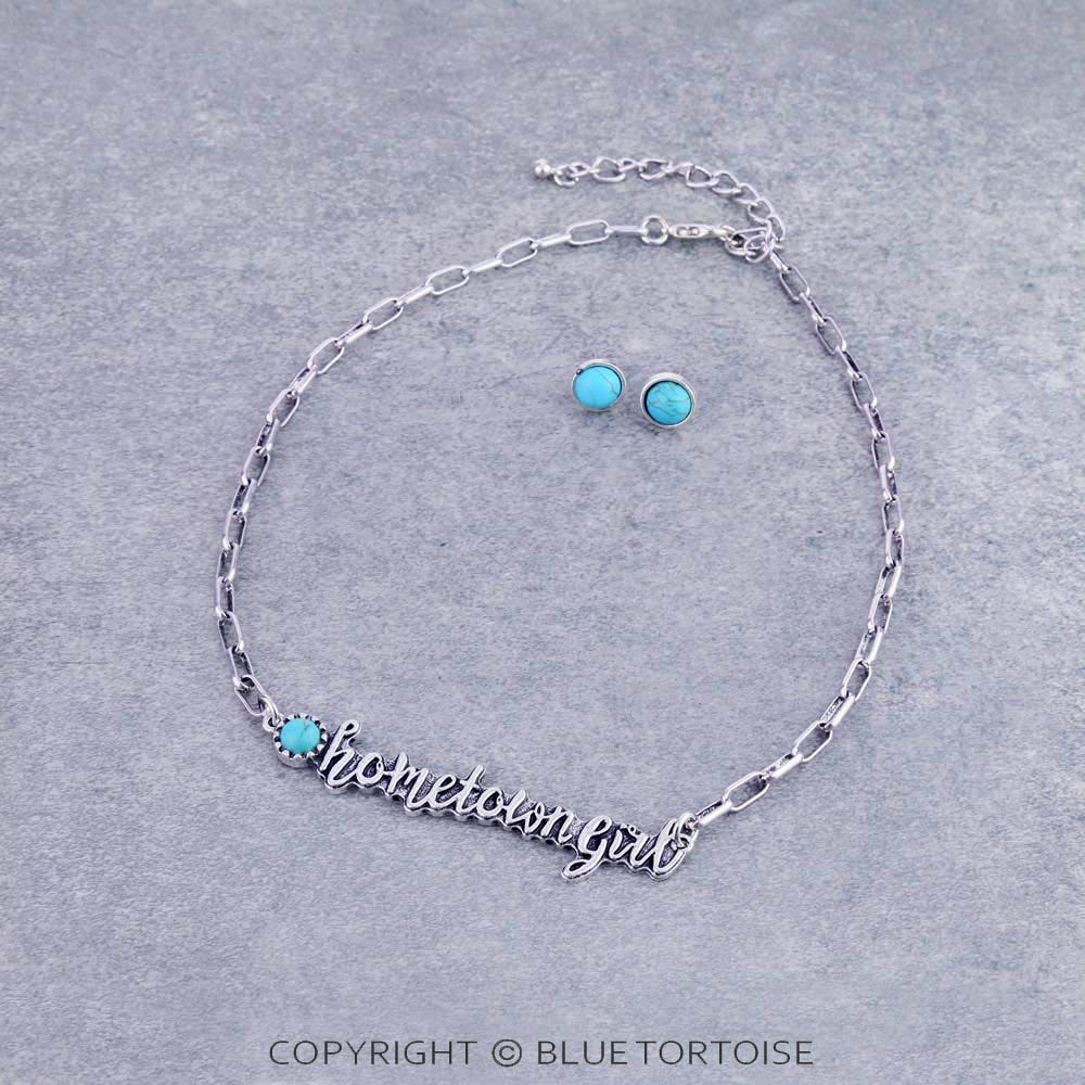 Western "Hometown Girl" TQ Necklace Set