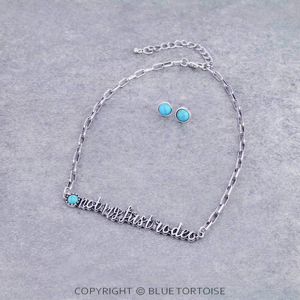 Western "Not My First Rodeo" TQ Necklace Set