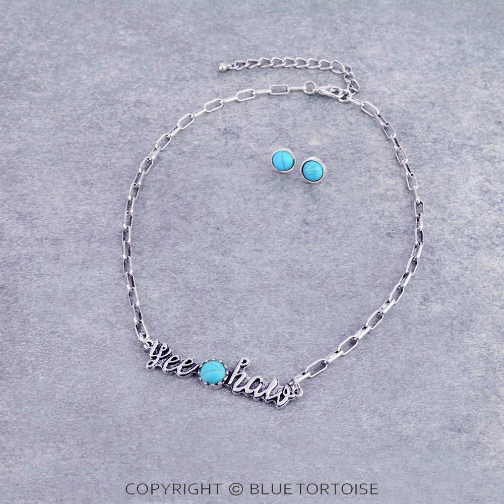 Western "Yee Haw" TQ Necklace Set