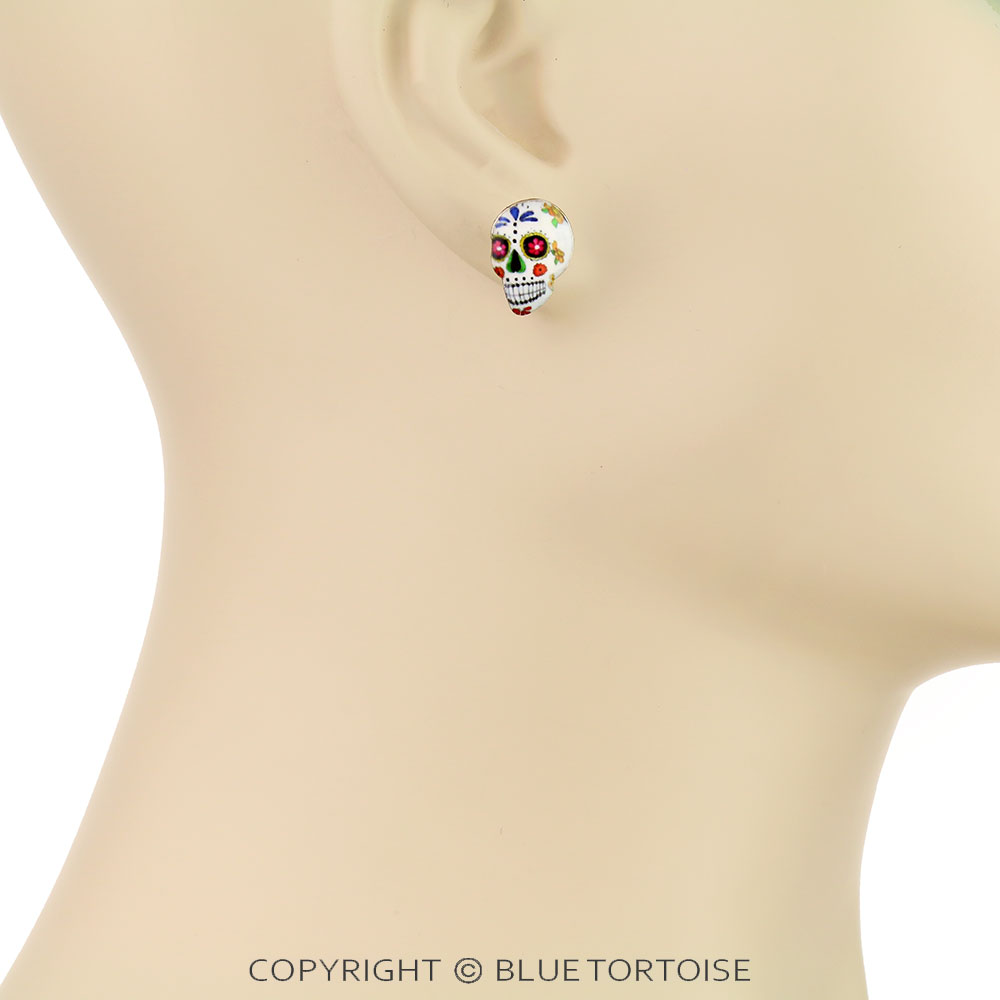 3 Pair Skull Theme Earring Set - Image 2