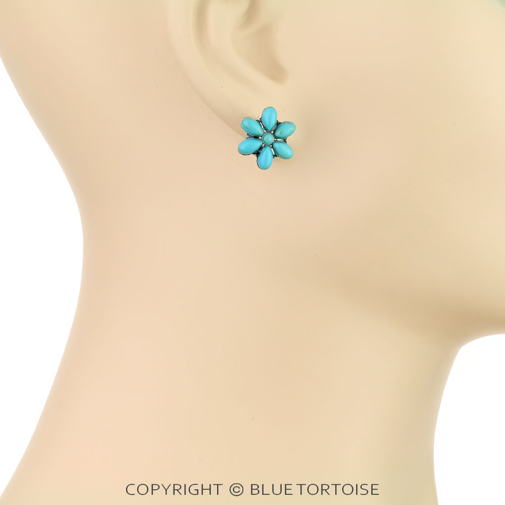 6 Pair Dainty Western Stud Earring Set - Image 2