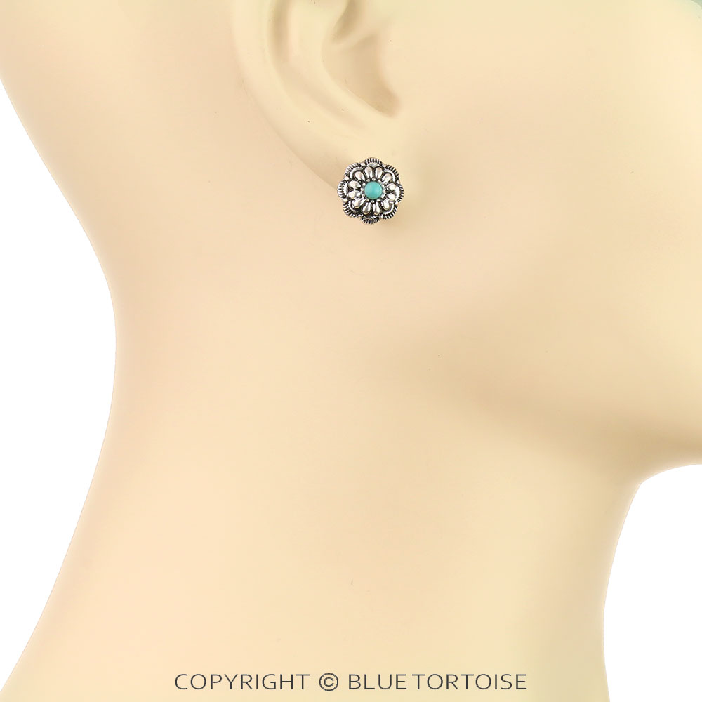 6 Pair Dainty Western Stud Earring Set - Image 3