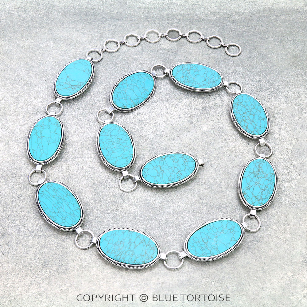 Western Oval Stone Belt L/XL