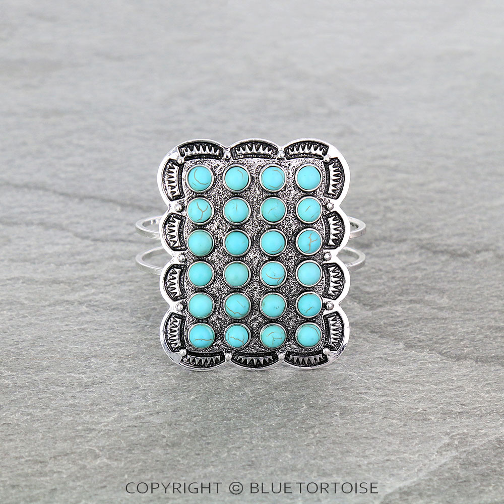 Western Design Stone Hinge Bracelet