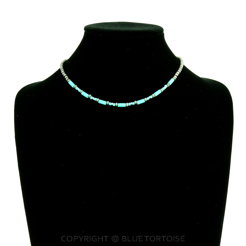 Western Cylinder & Seed Bead Necklace - Image 2