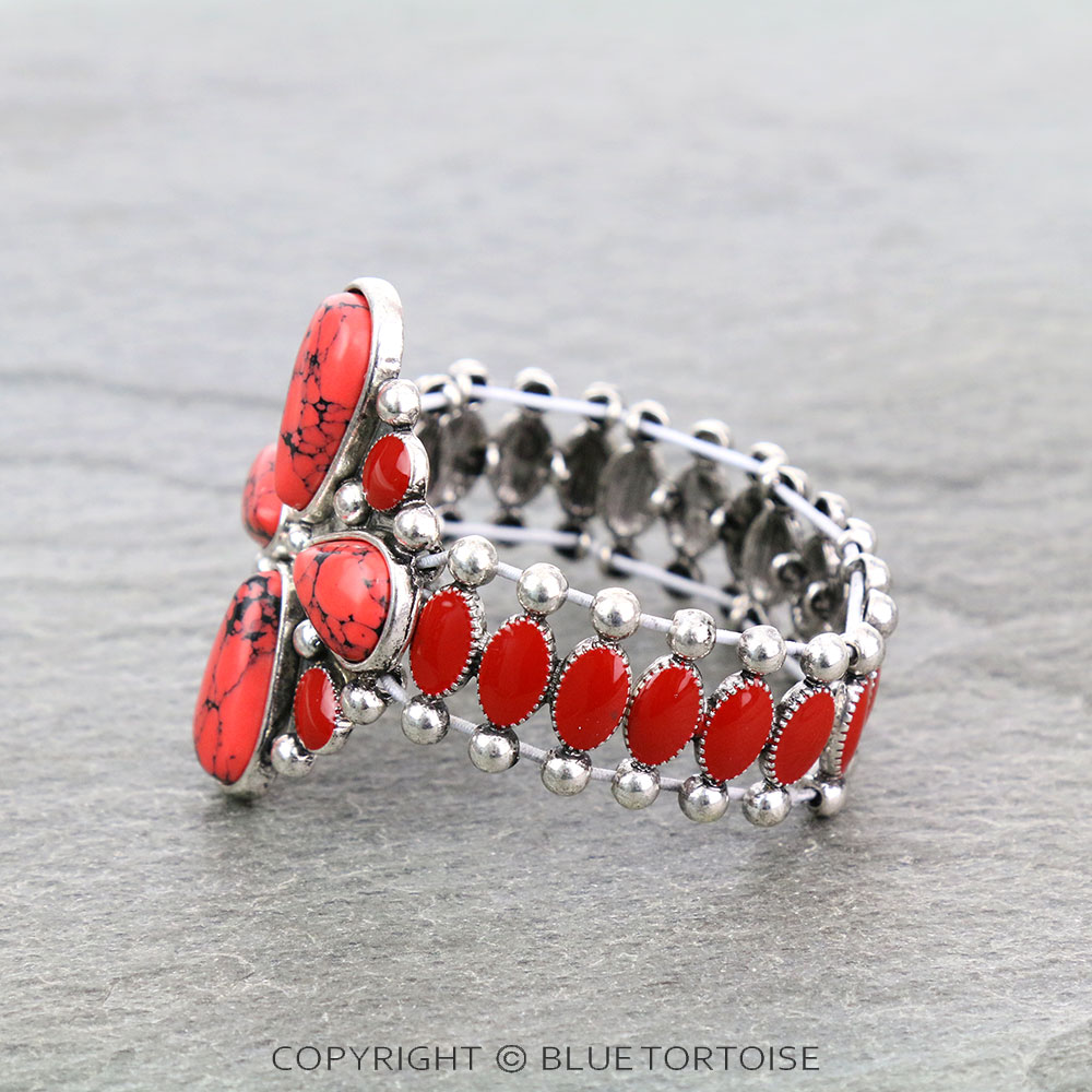 Western Design Stone Stretch Bracelet - Image 2