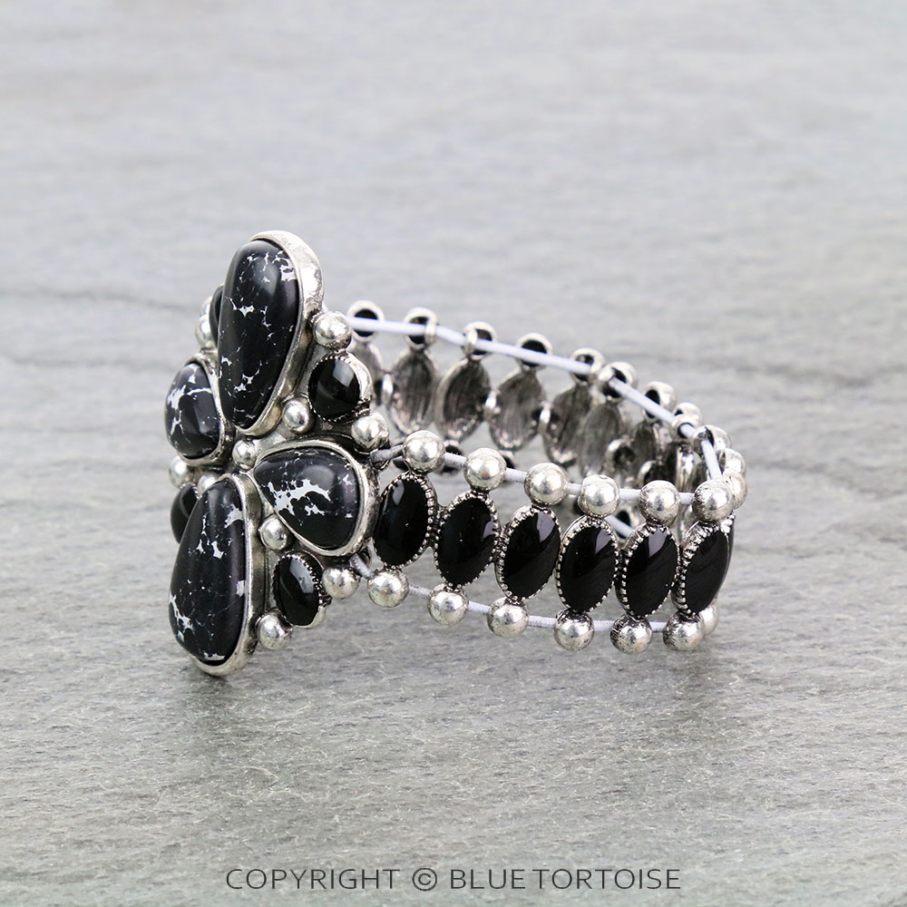 Western Design Stone Stretch Bracelet - Image 2